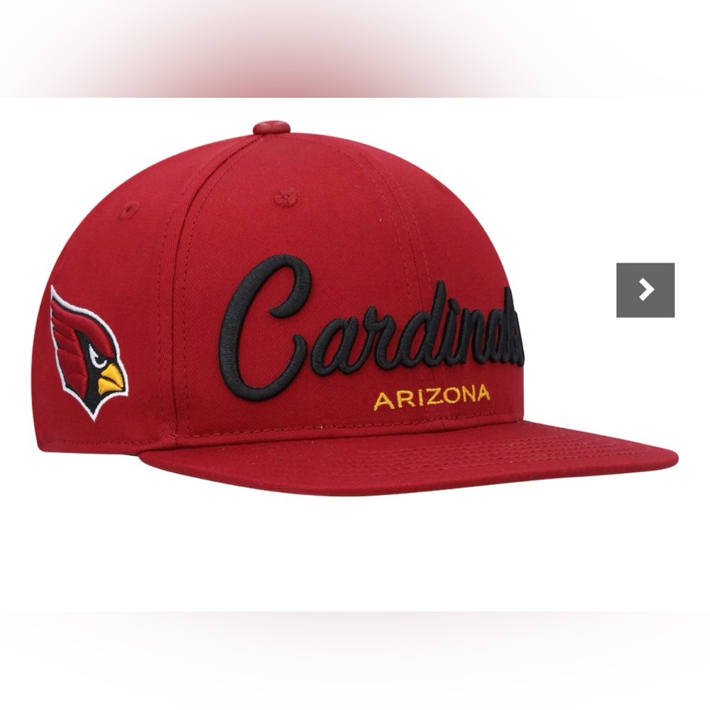 Arizona Cardinals Pro Standard Script Wordmark Snapback Hat men NWT - Picture 7 of 9